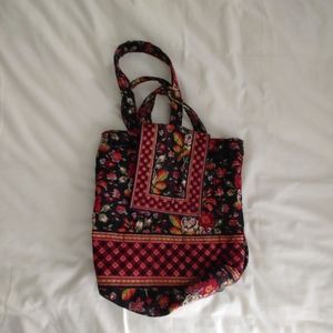 Vera Bradley BackPack Drawstring Navy Floral Shoulder Bag